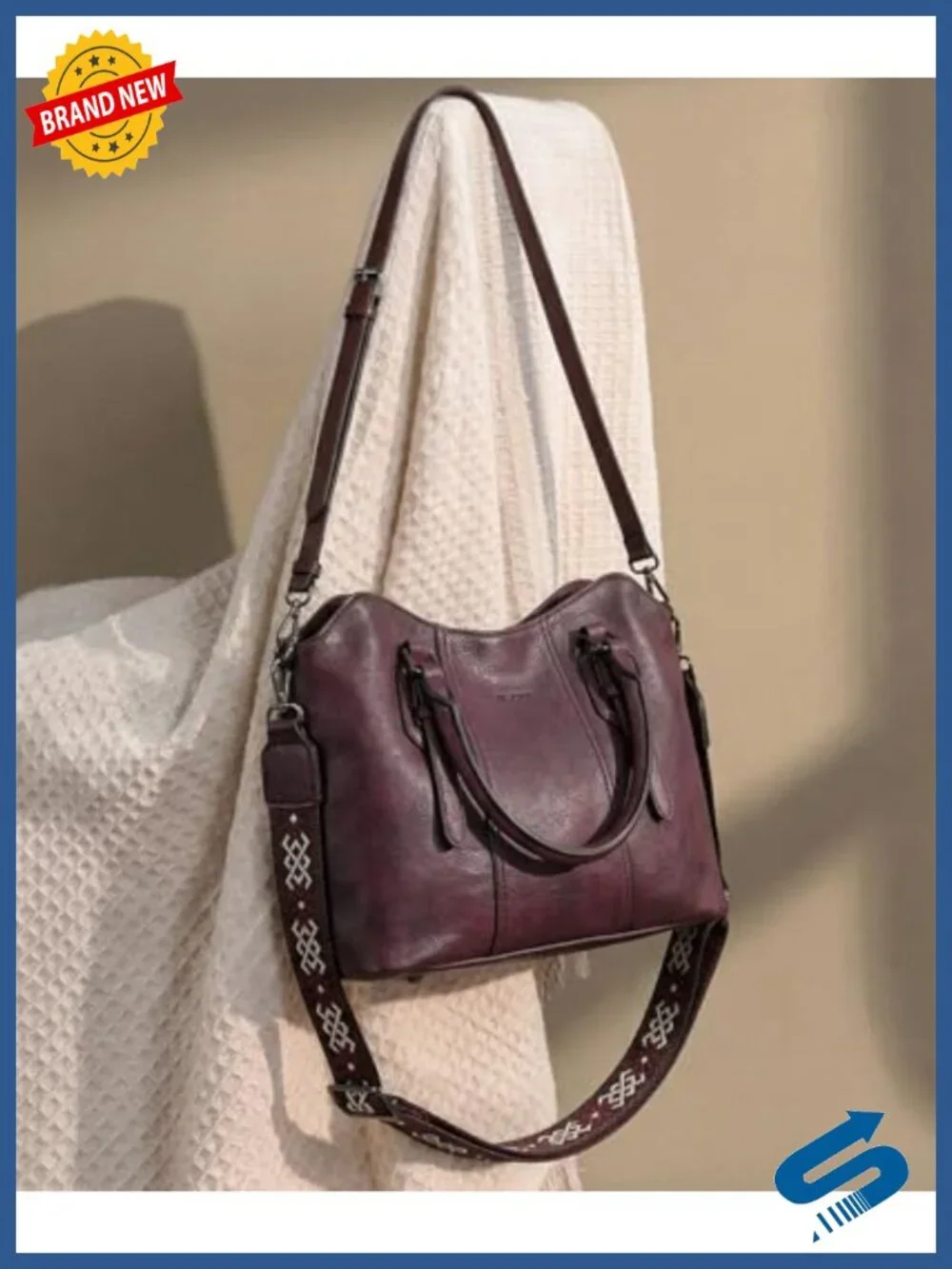 Vegan Leather Hobo Purse Convertible Shoulder Bag Crossbody Tote Top Zipper